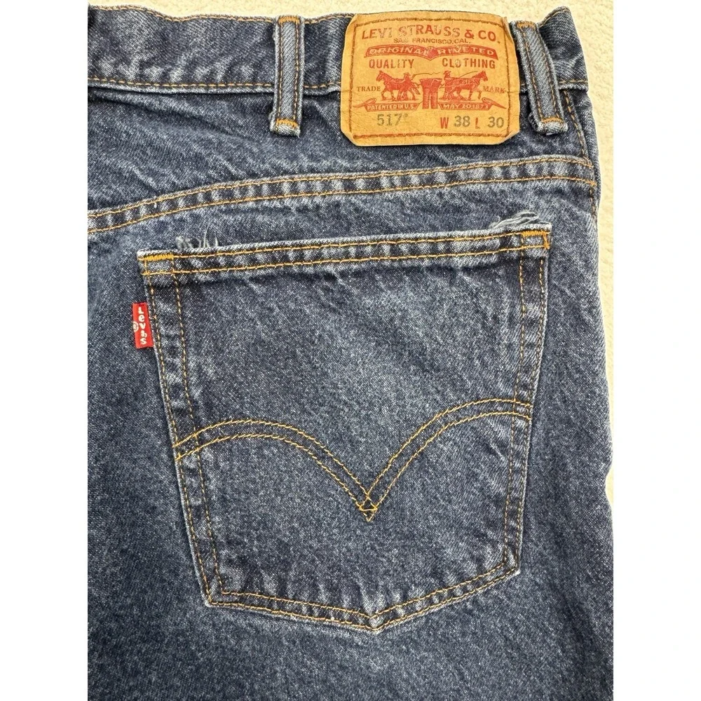 Levis‎ 517 Jeans Mens 38x30 Blue Denim Bootcut Cowboy Western Y2K